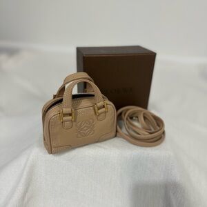 Loewe Tan Mini Bag with Gold Details